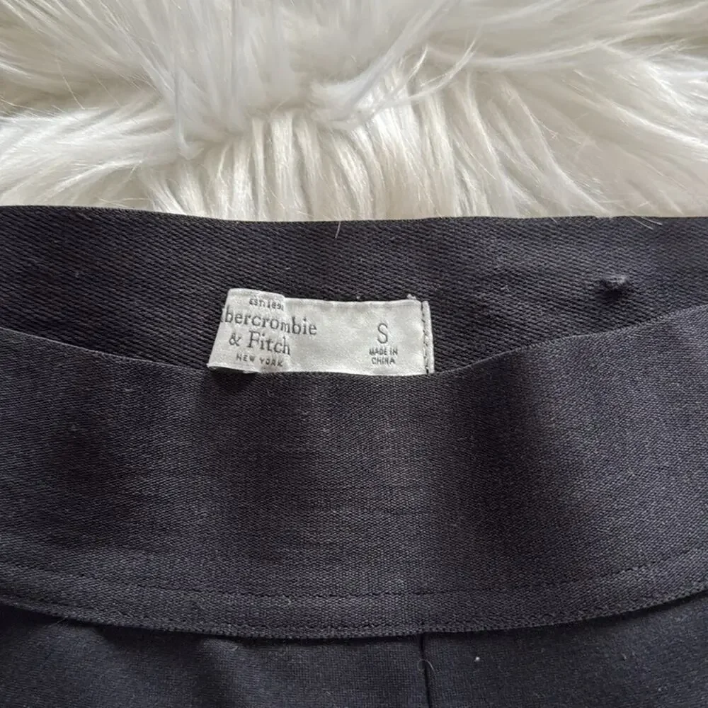 Abercrombie Black Ankle Zip Leggings